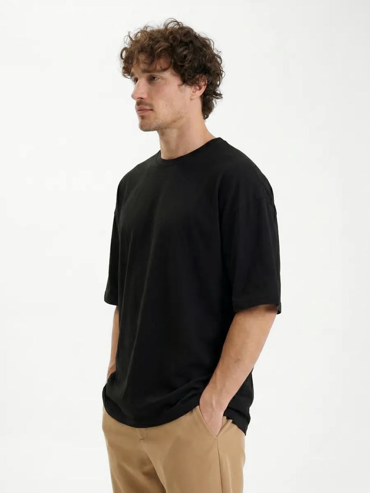 Футболка Oversize Premium 210, черная