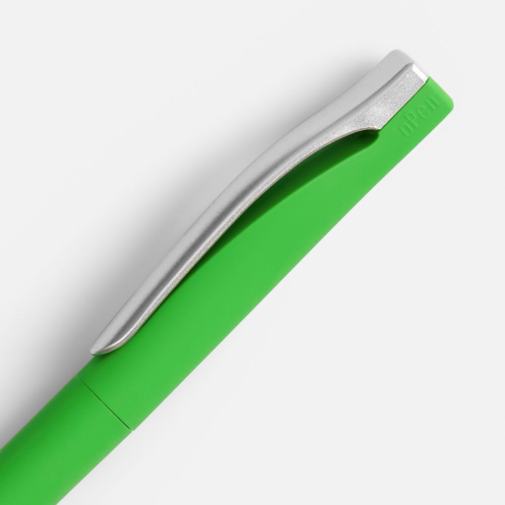 Ручка шариковая Pin Soft Touch, зеленая
