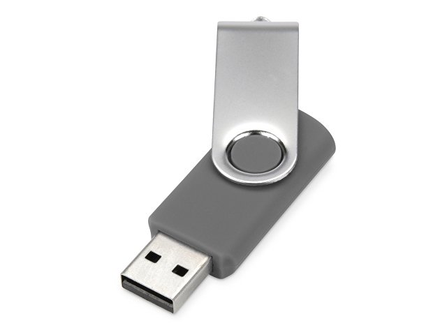 Флеш-карта USB 2.0 16 ГБ «Квебек», серый