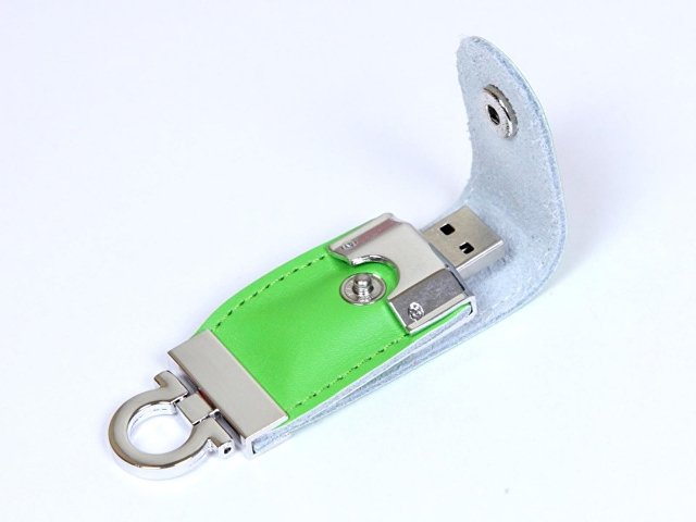 USB-флешка на 16 Гб в виде брелка, зеленый