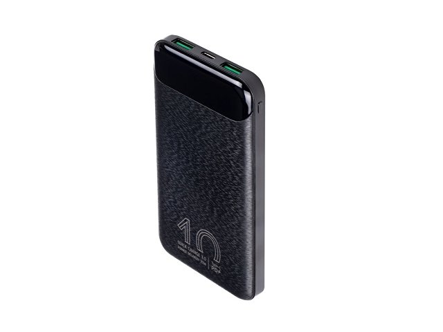 RIVACASE VA2540 (10 000mAh), QC/PD 20W внешний аккумулятор с дисплеем, черный 12/48