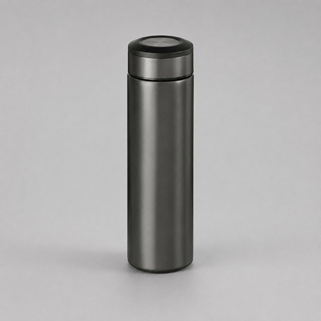 Термос «Confident Metallic» 420мл, темно-серый