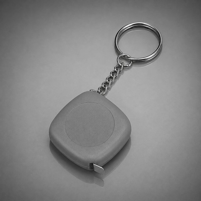 Брелок-рулетка 1м "Block", серый