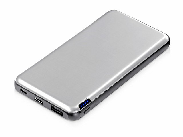 Внешний аккумулятор «Forge» v.2, металл, 10000mah, серебристый