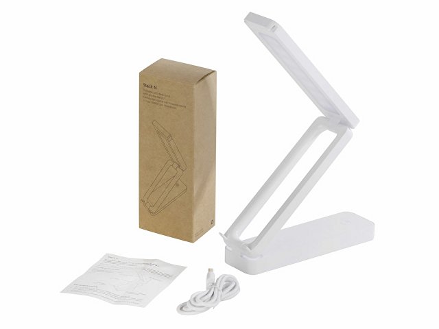 Складная настольная LED лампа "Stack N", 3 Вт, белый