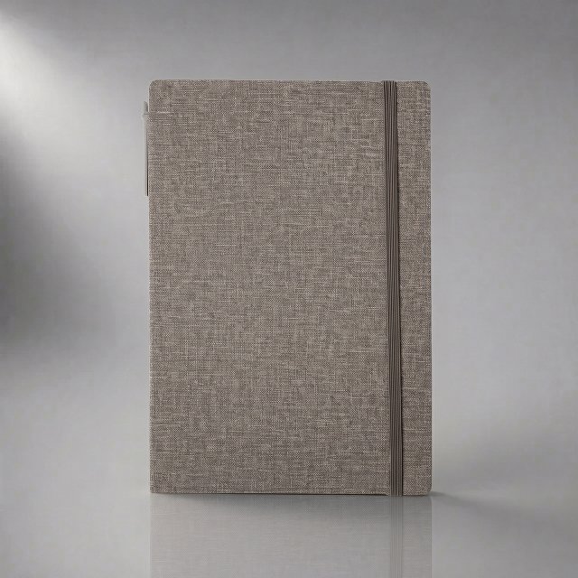 Блокнот с ручкой и набором стикеров А5 "Write and stick", серый