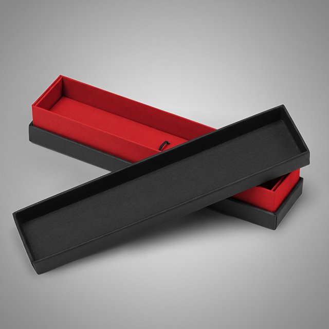 Футляр для 1 ручки "Bloom", черный с красным