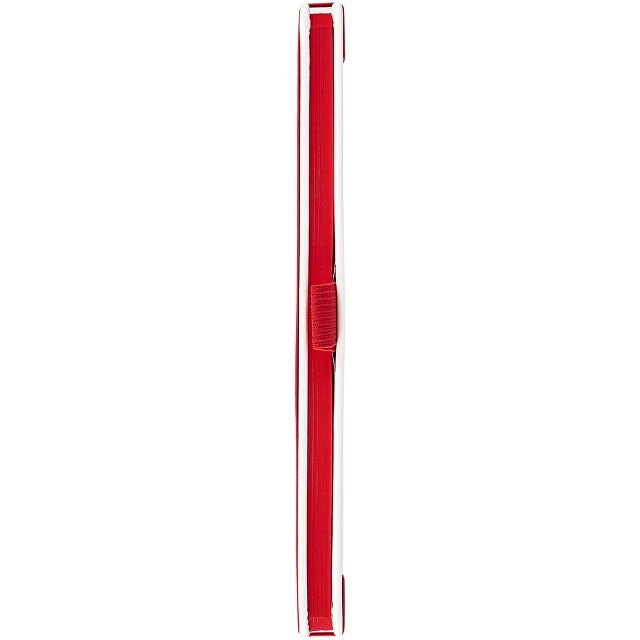 Блокнот "ColorNote White", твердая обложка A5, 80 листов, белый с красным