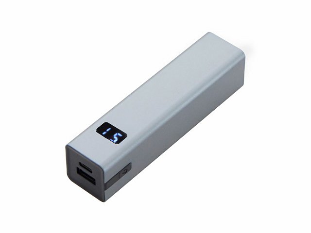Внешний аккумулятор «Rail», 5000 mAh, темно-серый