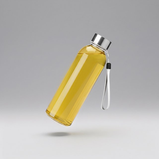 Бутылка стеклянная ALFE, 500 мл, желтый