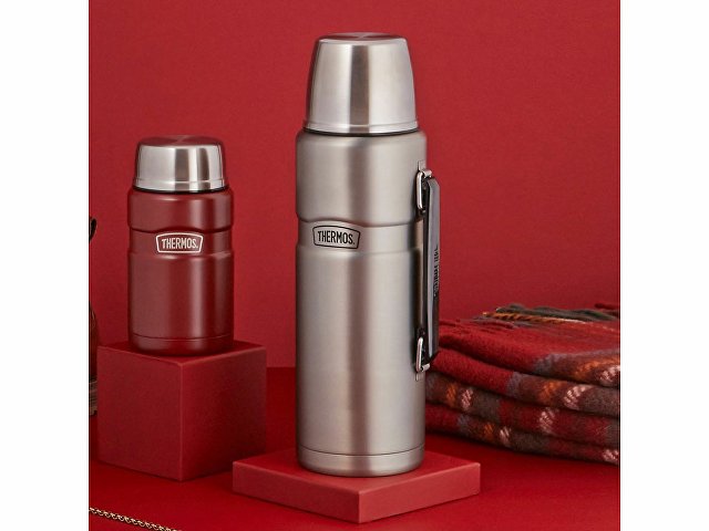 Термос из нерж. стали тм THERMOS SK2020 MS King 2.0L, серебристый
