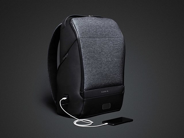 Антикражный рюкзак FlexPackPro для ноутбука 15.6", серый/черный
