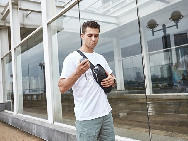 Антикражная сумка на пояс Clickpack, черный