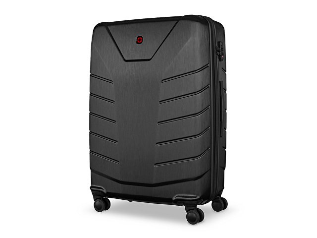 Чемодан WENGER Pegasus, черный, поликарбонат+АБС-пластик, большой, 52х76х30 см, 99 л.
