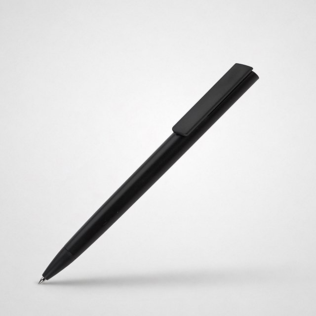 Ручка пластиковая шариковая "Taper Solid", матовый черный