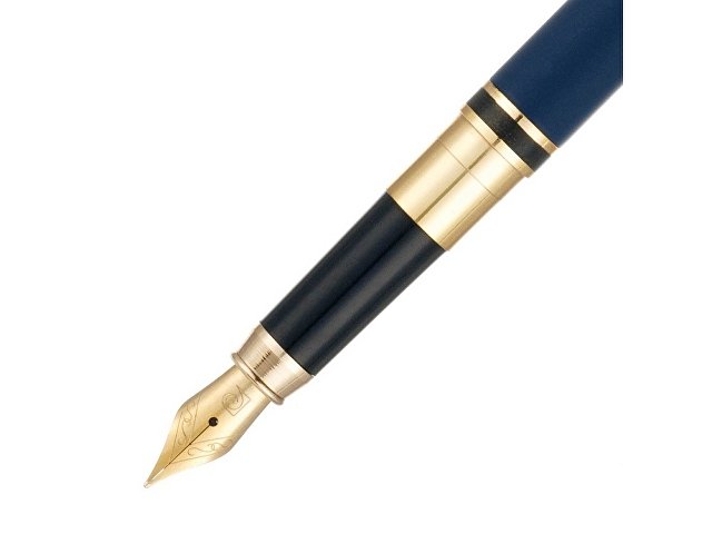 Ручка 2 в 1 шариковая и перьевая Pierre Cardin коллекция «2 в 1 | COMBI PEN». Корпус - латунь. Материал клипа - сталь. Цвет - синий. Упаковка Е