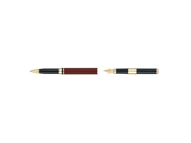 Ручка 2 в 1 шариковая и перьевая Pierre Cardin коллекция «2 в 1 | COMBI PEN». Корпус - латунь. Материал клипа - сталь. Цвет - терракотовый. Упаковка Е