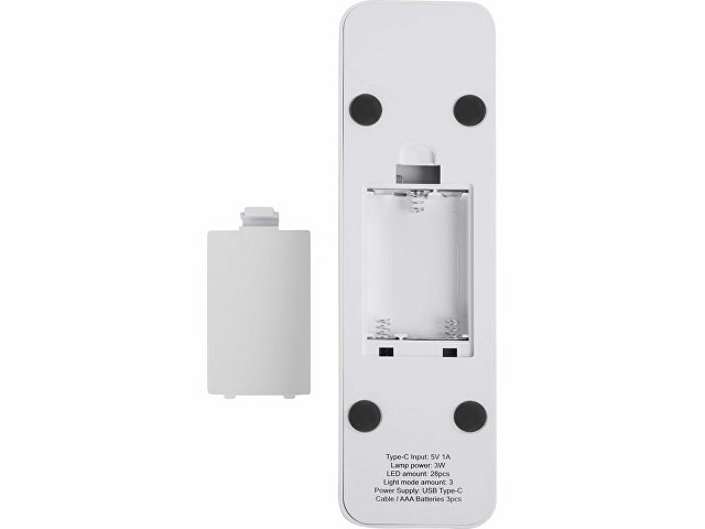 Складная настольная LED лампа "Stack N", 3 Вт, белый (Р)