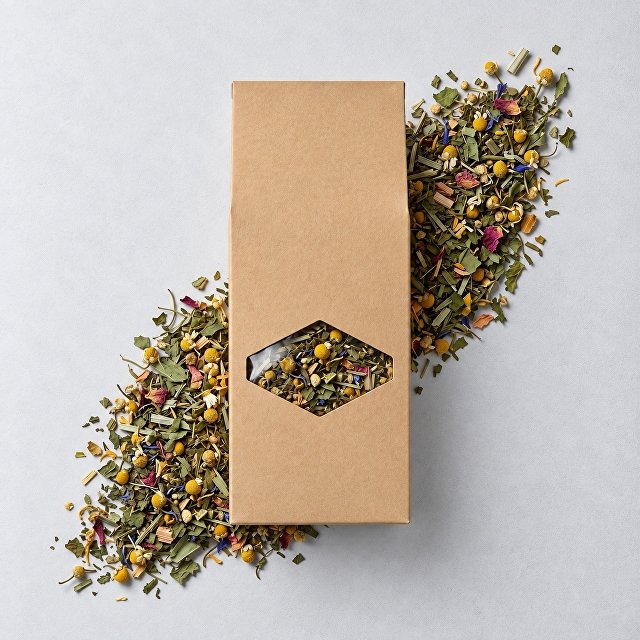 Подарочный набор Tea time с пледом, синий