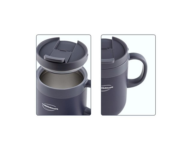 Термокружка из нерж. стали тм THERMOcafe TCCM-460SY (OGY) 0,46L