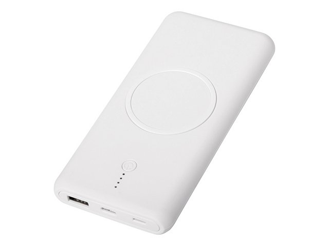 Внешний беспроводной аккумулятор c QC/PD "Reload", 10000 mAh, белый (Р)