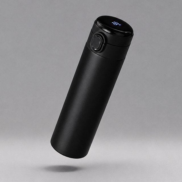 Вакуумная термокружка Waterline с медной изоляцией «Bravo», 400 мл, тубус, черный (Р)