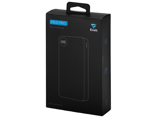 Внешний аккумулятор «Mild Pro» c быстрой зарядкой QC/PD, 20 000 mAh, серый (Р)