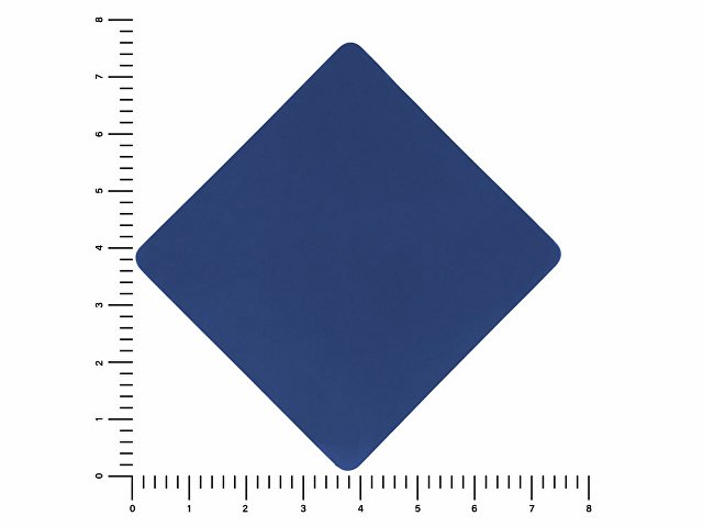 ПАТЧ РОМБ soft-touch (синий) 7,6 х 7,6 см