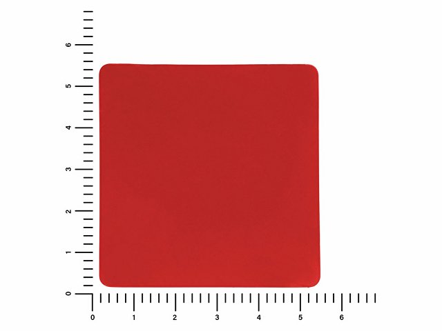 ПАТЧ КВАДРАТ soft-touch (красный) 5,5 х 5,5 см