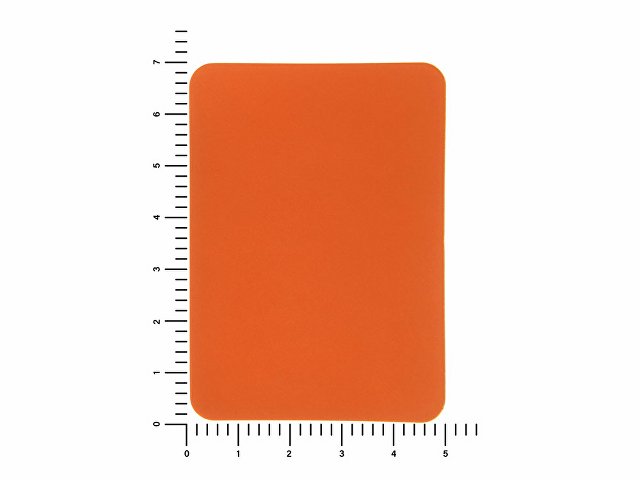 ПАТЧ ПРЯМОУГОЛНЫЙ soft-touch (оранжевый ) 5,0 х 7,0 см