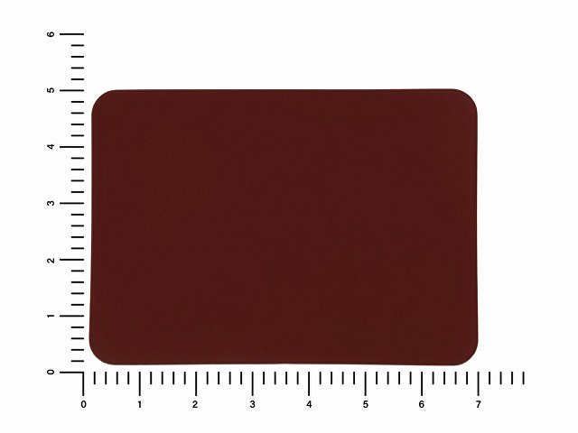 ПАТЧ ПРЯМОУГОЛНЫЙ soft-touch (коричневый ) 5,0 х 7,0 см