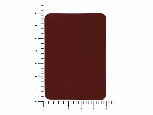 ПАТЧ ПРЯМОУГОЛНЫЙ soft-touch (коричневый ) 5,0 х 7,0 см