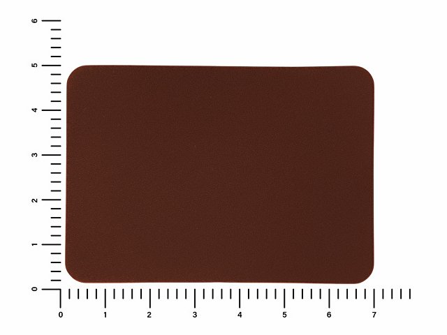 ПАТЧ ПРЯМОУГОЛНЫЙ nubuk (коричневый ) 5,0 х 7,0 см