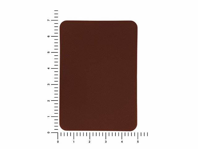ПАТЧ ПРЯМОУГОЛНЫЙ nubuk (коричневый ) 5,0 х 7,0 см
