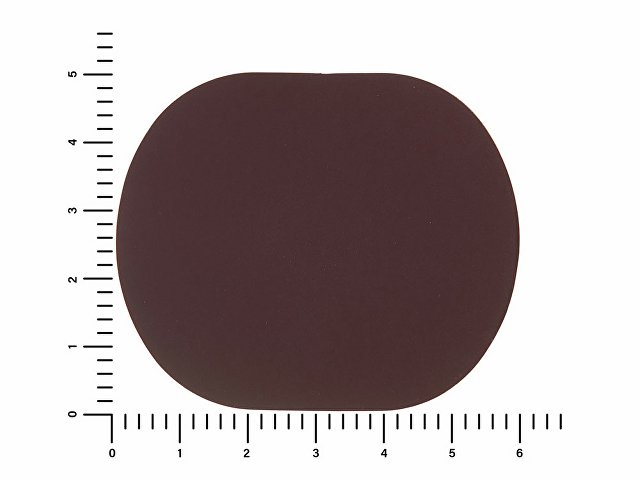 ПАТЧ ОВАЛ soft-touch (коричневый ) 6,0 х 5,0 см
