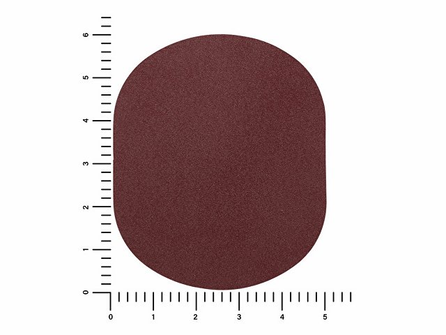 ПАТЧ ОВАЛ nubuk (коричневый ) 6,0 х 5,0 см
