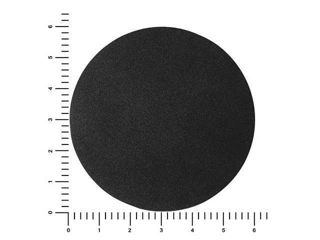 ПАТЧ КРУГ nubuk (чёрный) 6,0 х 6,0 см