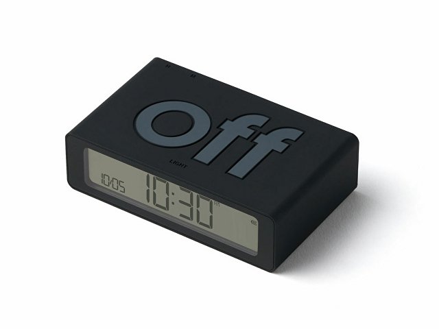 Часы настольные Flip Mini, черный