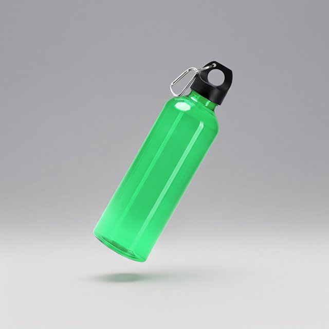 Бутылка из пластика FLANKER, зеленый