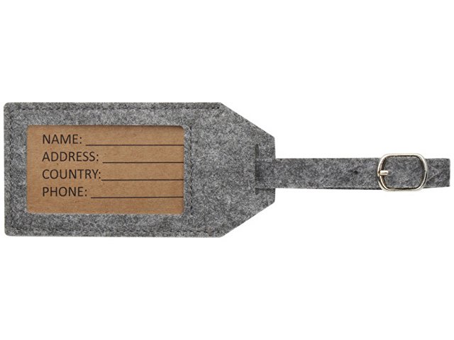 Багажная бирка Tie - Серый