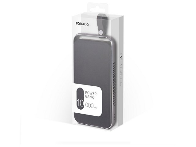 Внешний аккумулятор Rombica NEO Electron Black, 10000 мАч, черный (Р)
