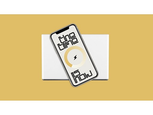 Часы с беспроводным зарядным устройством Rombica Timebox 2, белый (Р)