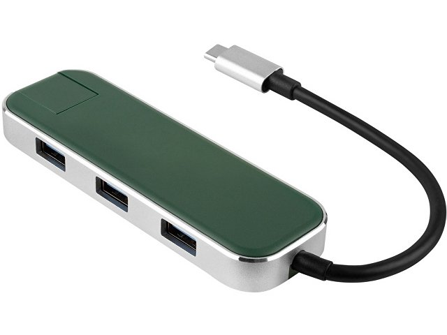 Хаб USB Rombica Type-C Chronos Green (Р)