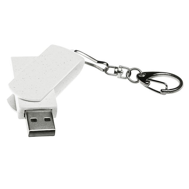Флешка USB 2.0 Варуна на 512 Мбайт, крапчатый белый