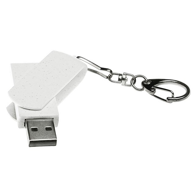 Флешка USB 3.0 Варуна на 32 ГБ, крапчатый белый