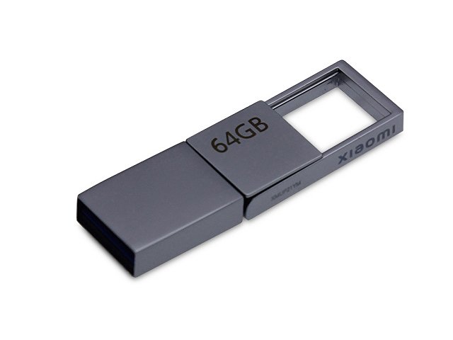 USB 3.0-флешка на 64 Гб с разъемами USB-A и Type-C, серебристый