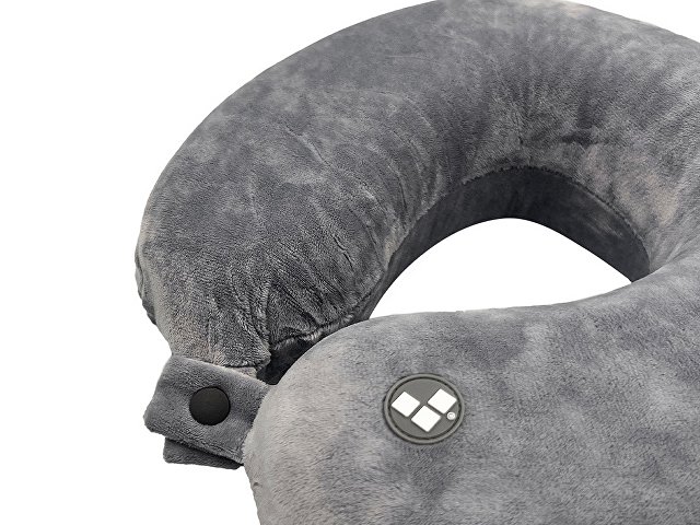 Подушка для путешествий с эффектом памяти Мемо "Drowsy" Grey
