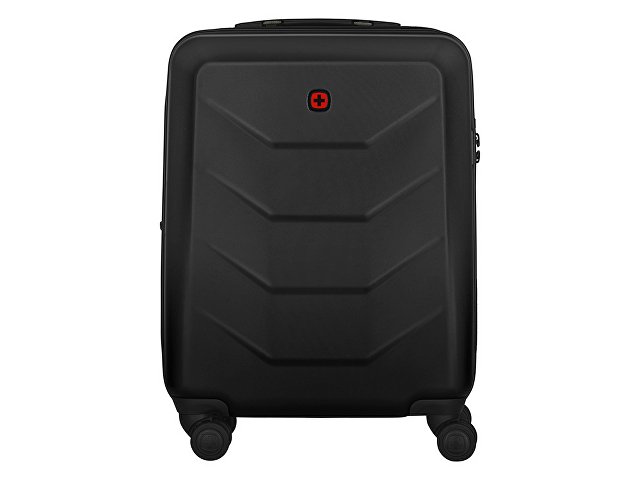Чемодан WENGER Prymo, чёрный, малый, 40х55х20 см, 36 л, ABS+PC