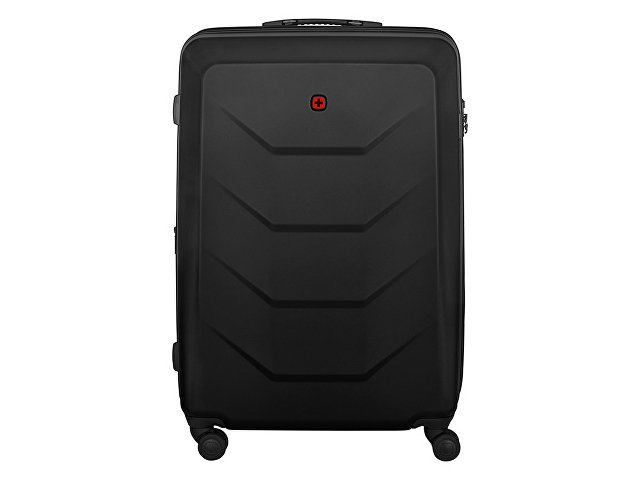 Чемодан WENGER Prymo, чёрный, большой, 52х76х30 см, 93 л, ABS+PC