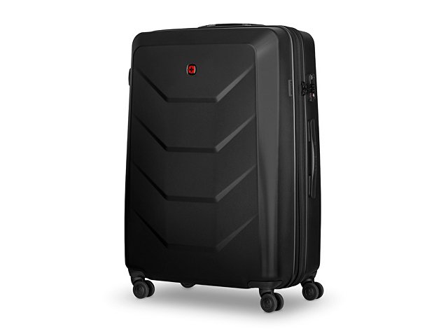 Чемодан WENGER Prymo, чёрный, большой, 52х76х30 см, 93 л, ABS+PC